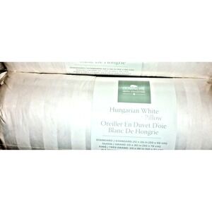 1 x NEW Downlite Hotel & Resort Hungarian White Goose Down Pillow KING